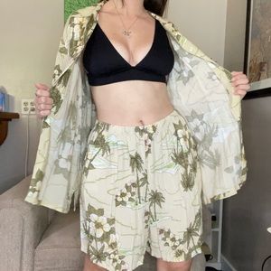 SOLD 1990s Hawaiian Matching Set